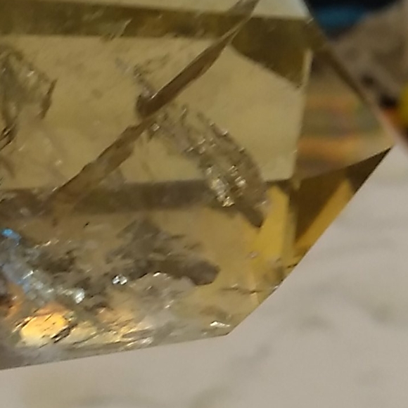 Natural Citrine Tower w. Custom Base - Picture 7 of 8